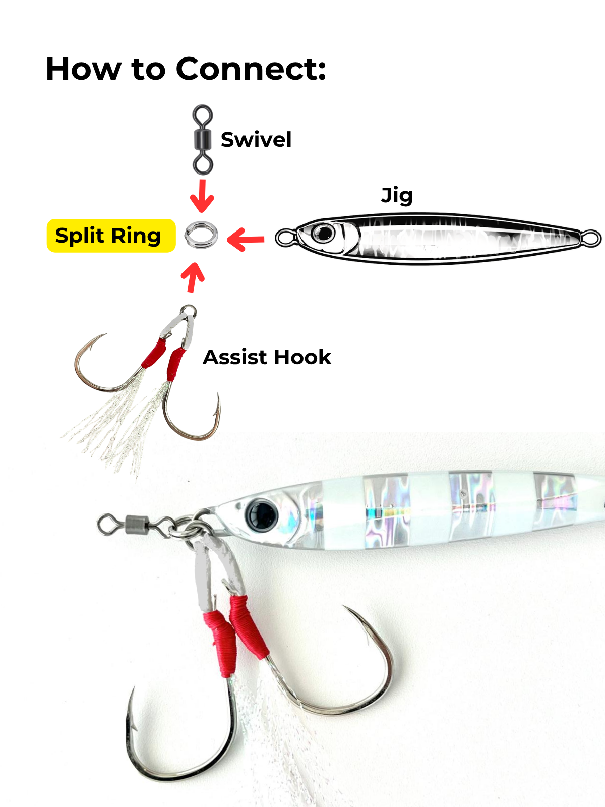 KAMI Light Jigging Split Ring
